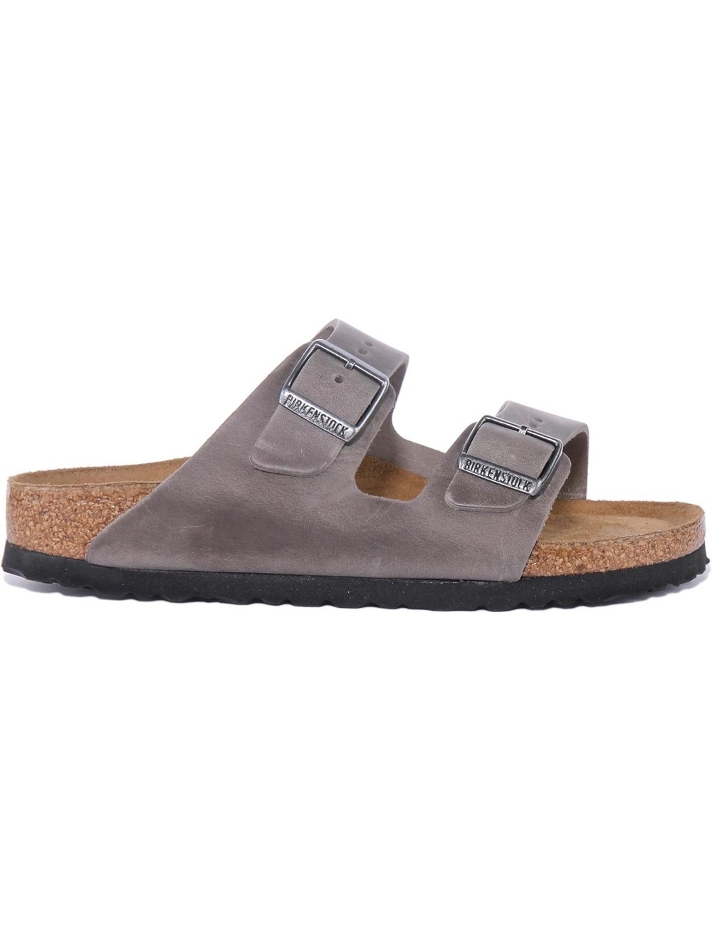 Birkenstock  Arizona Dark Flat Sandals Grey Size 41